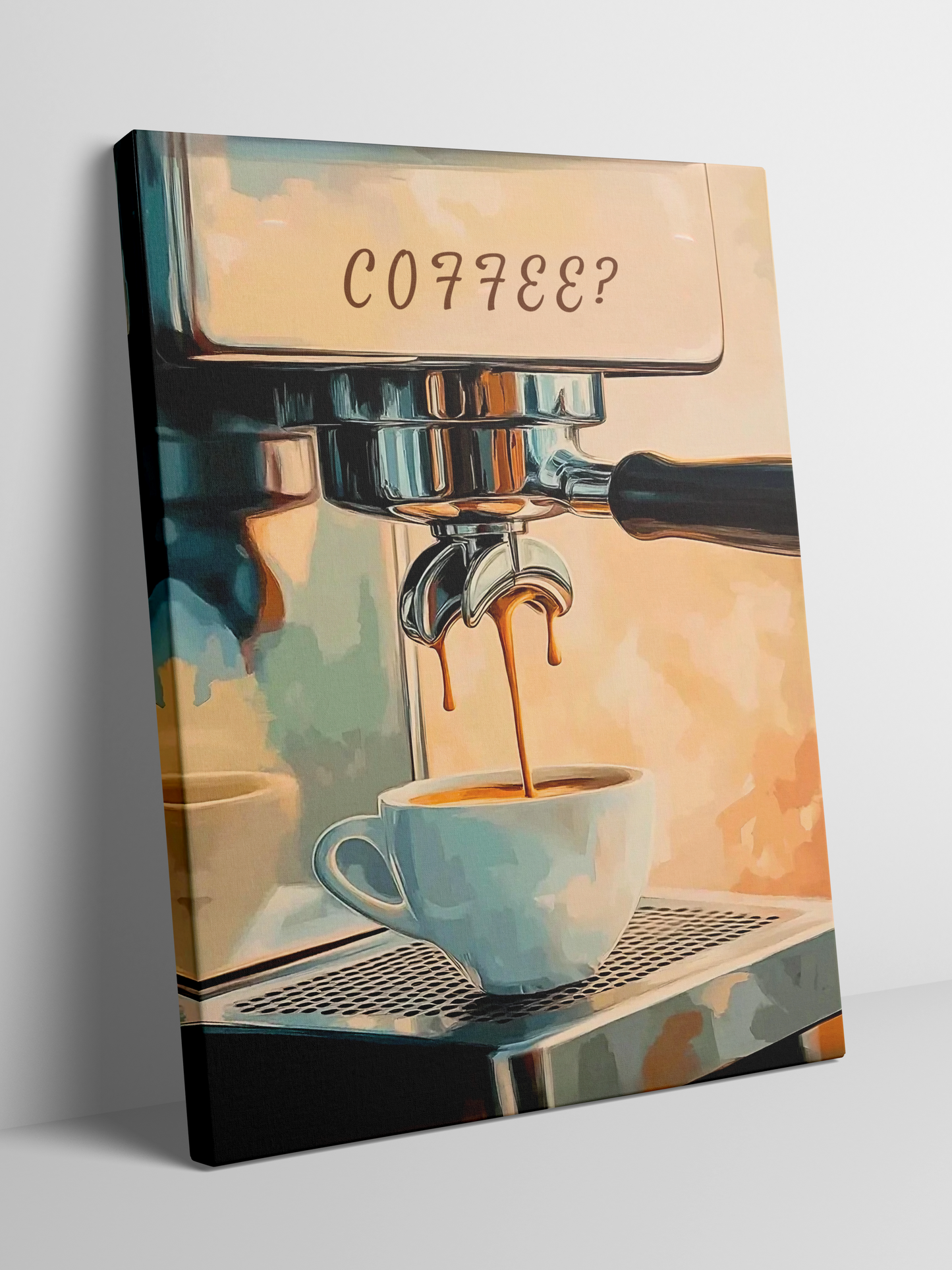 Coffee? - Framed Canvas Art