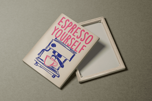 Espresso Yourself - Framed Canvas Art