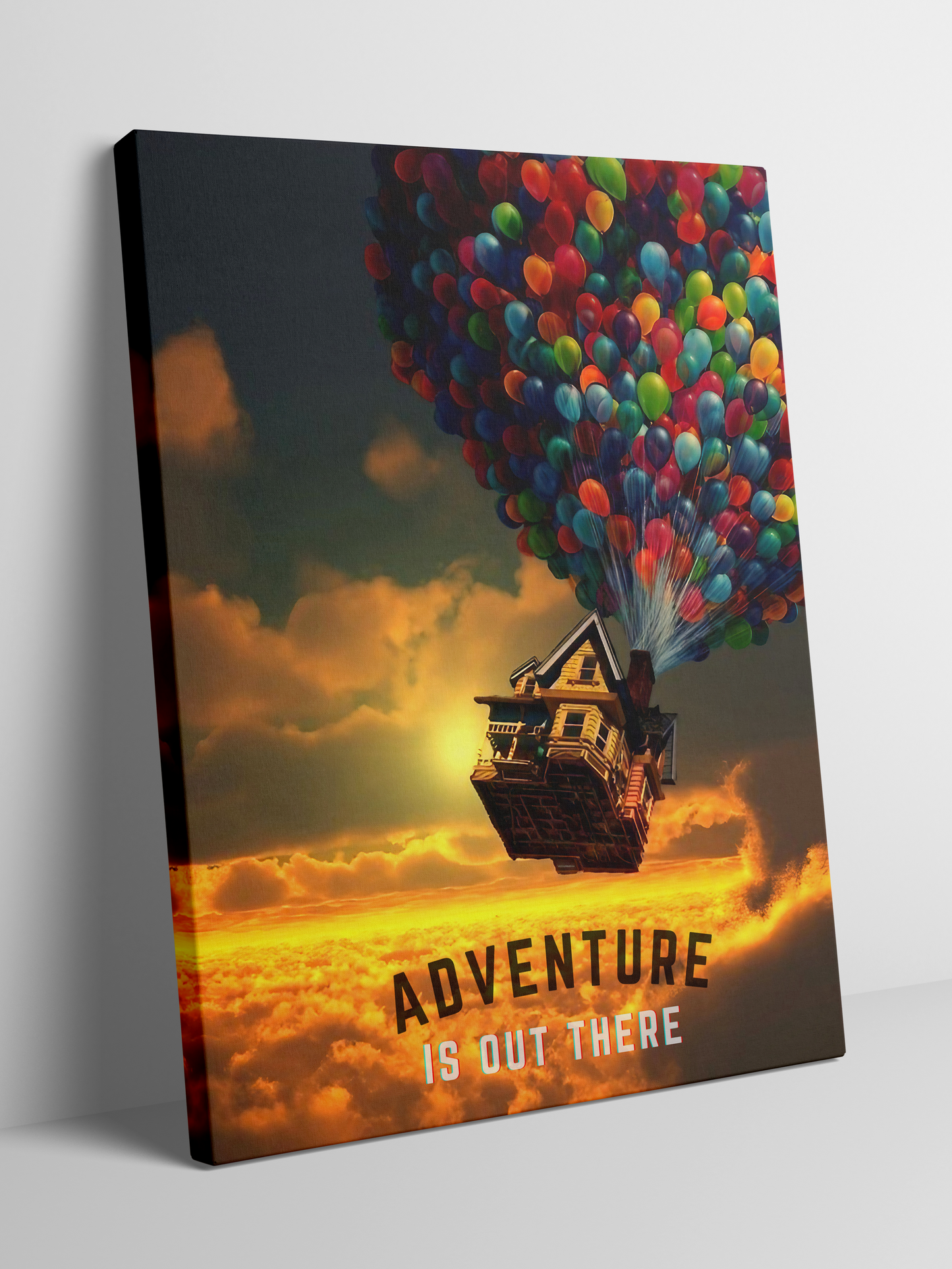 Adventure is Out There - Up - Framed Canvas Art