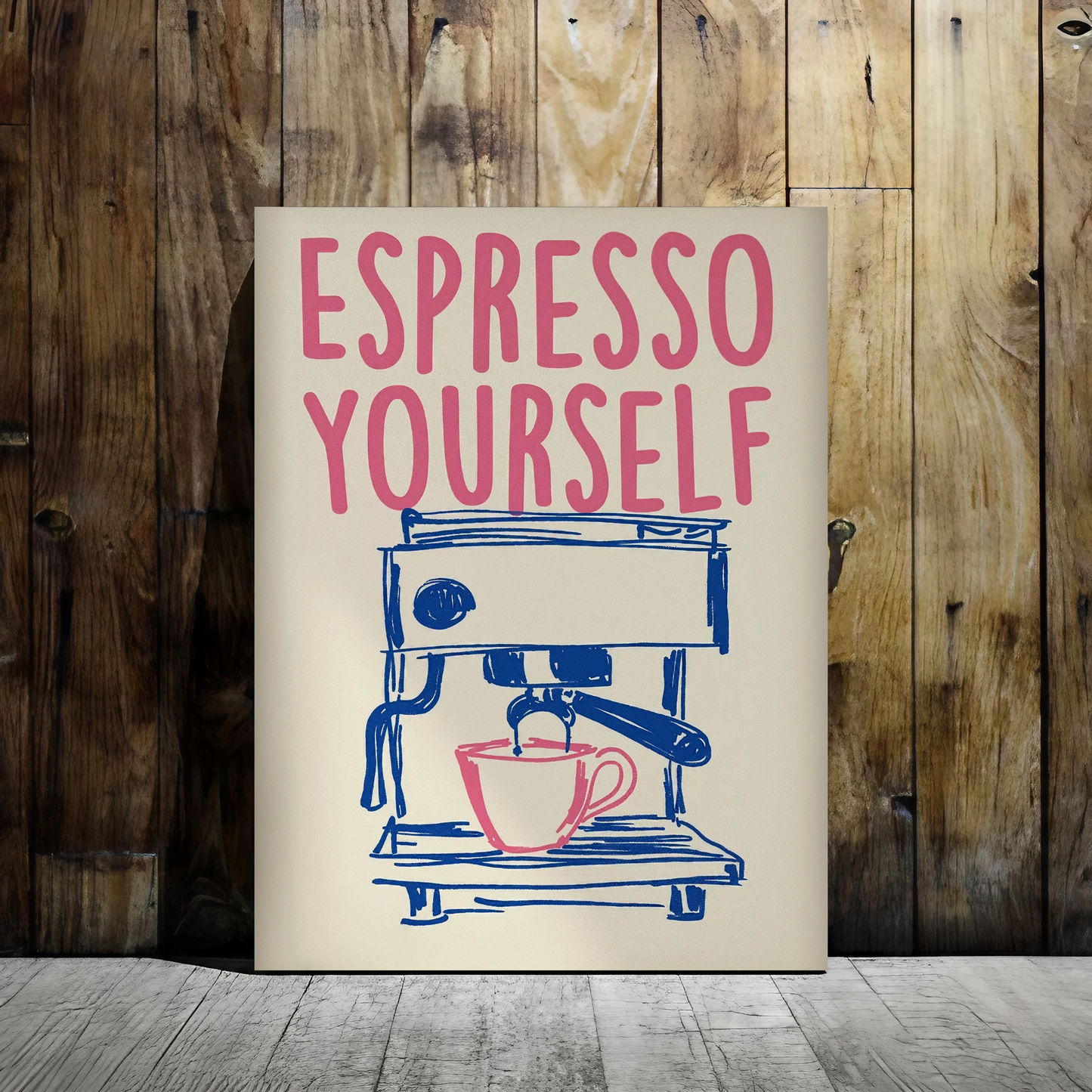 Espresso Yourself - Framed Canvas Art