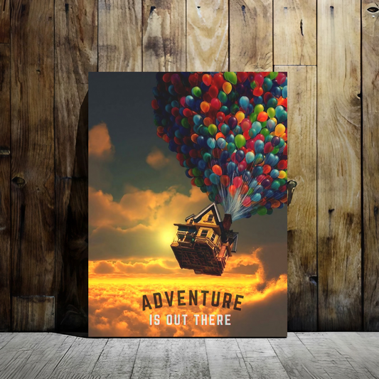 Adventure is Out There - Up - Framed Canvas Art