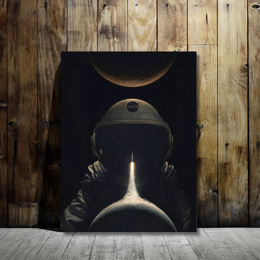 Astronaut’s Dream - Framed Canvas Art