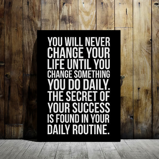 Discipline Inspiration - Framed Canvas Art