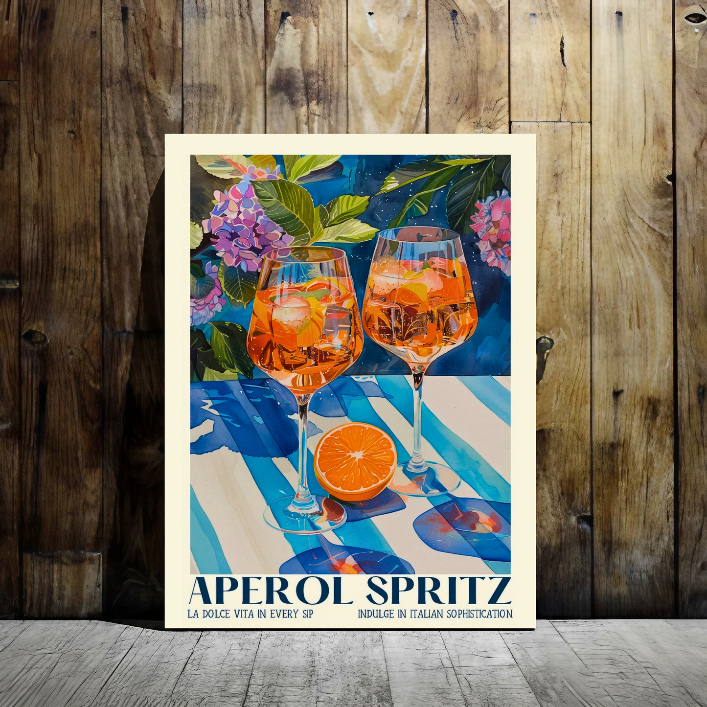 Aperol Spritz - Italian Sophistication - Framed Canvas Art