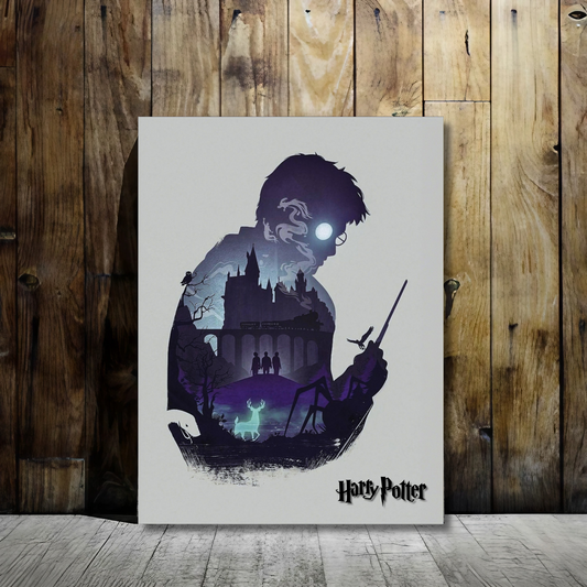 The Magical World of Hogwarts - Framed Canvas Art