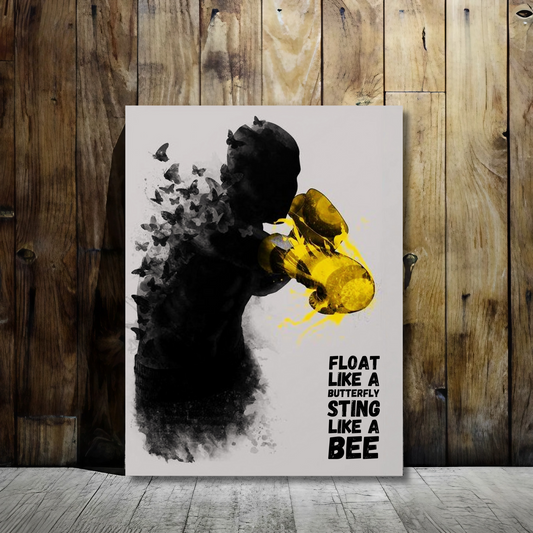 Muhammad Ali’s Iconic Quote - Framed Canvas Art