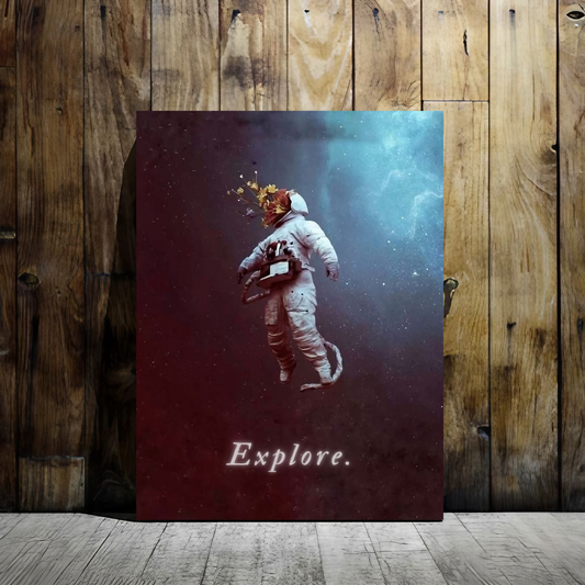 Explore the Unknown - Framed Canvas Art