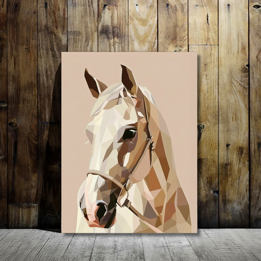 Geometric Grace - Framed Canvas Art