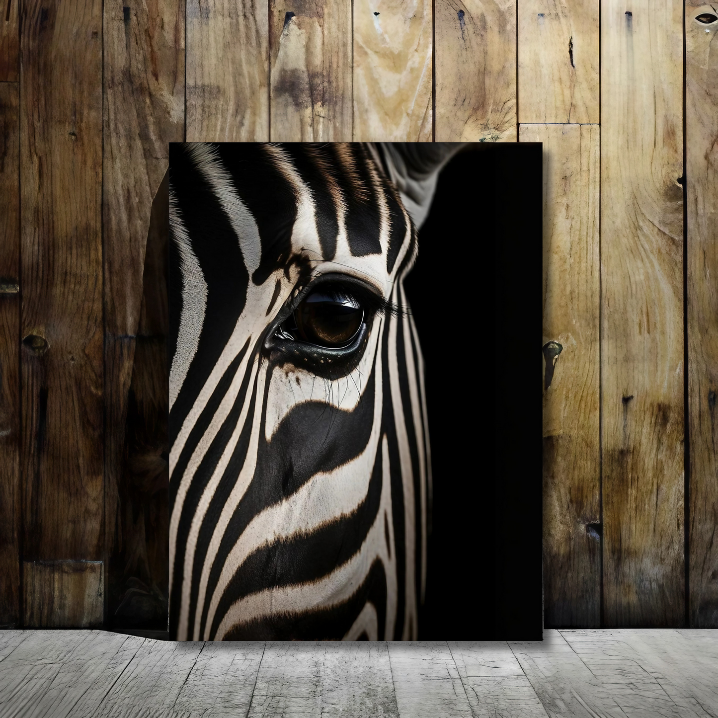 Stripes of the Wild - Framed Canvas Art