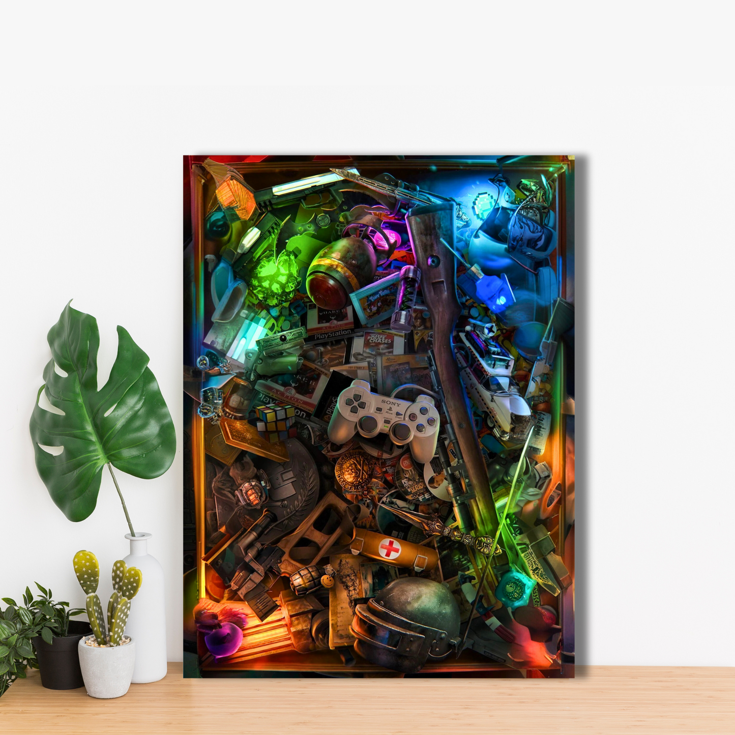 Ultimate Gamer's Stash - Framed Canvas Art