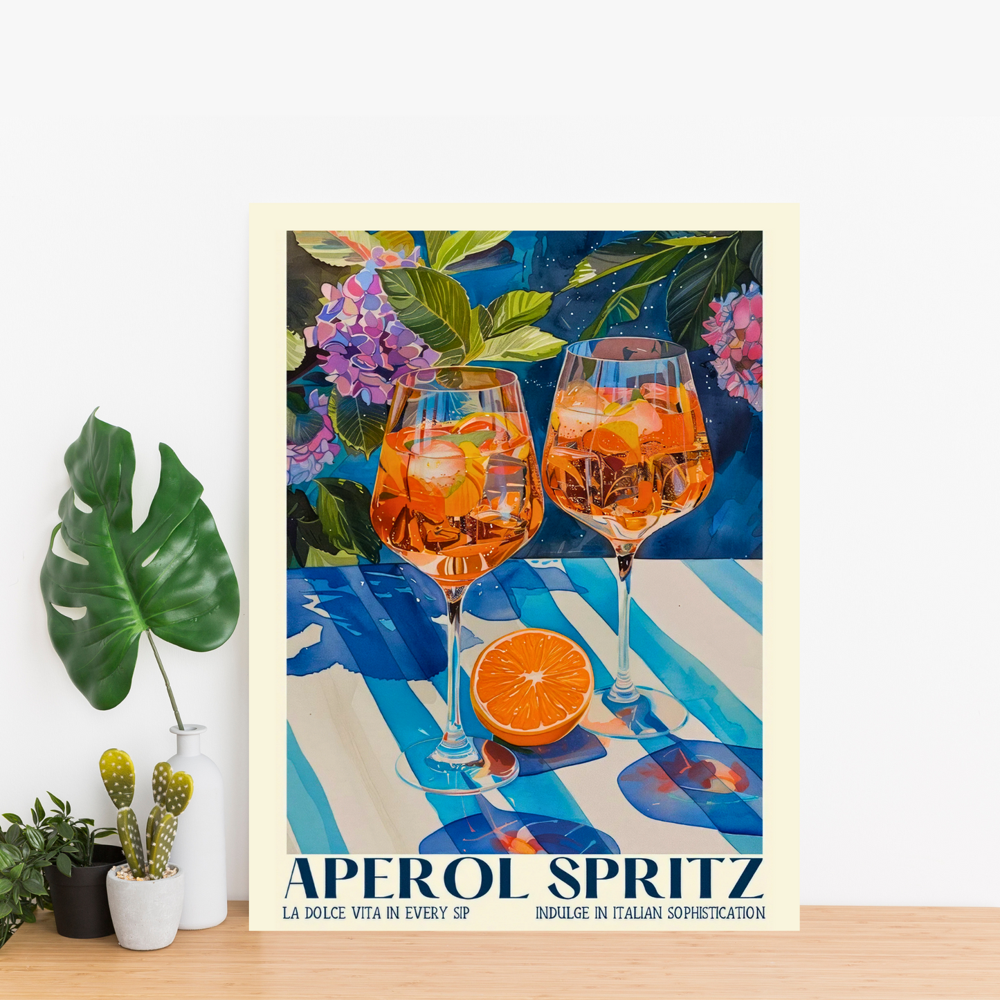Aperol Spritz - Italian Sophistication - Framed Canvas Art