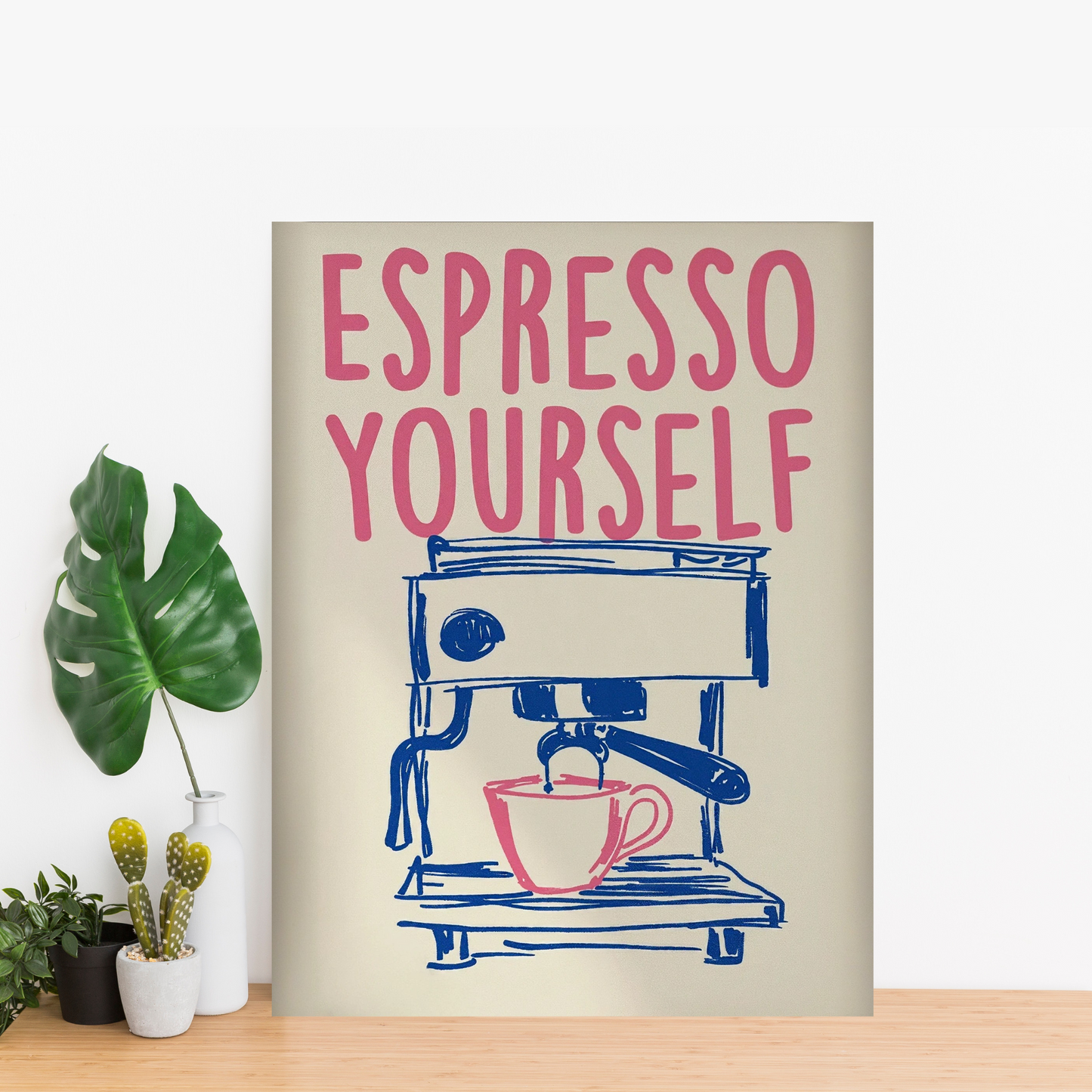 Espresso Yourself - Framed Canvas Art