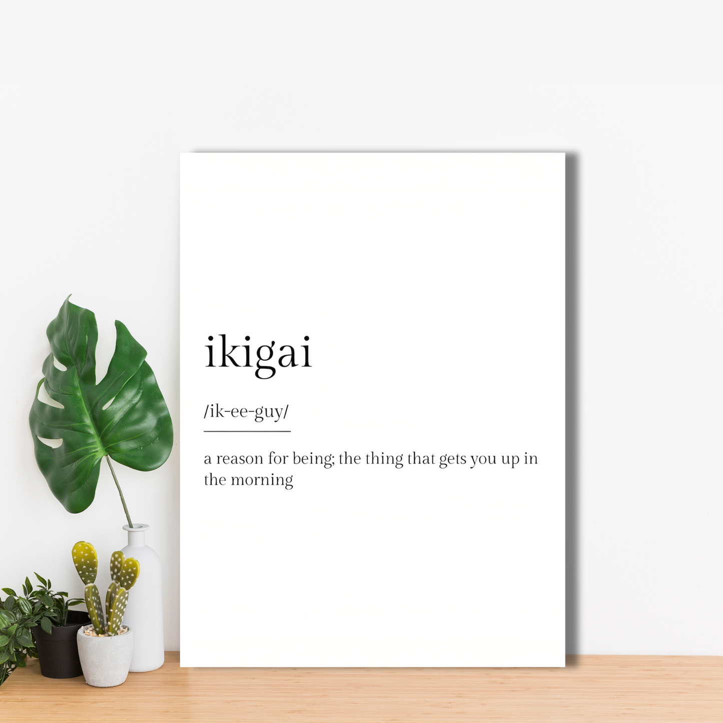 Ikigai - Japanese Philosophy - Framed Canvas Art