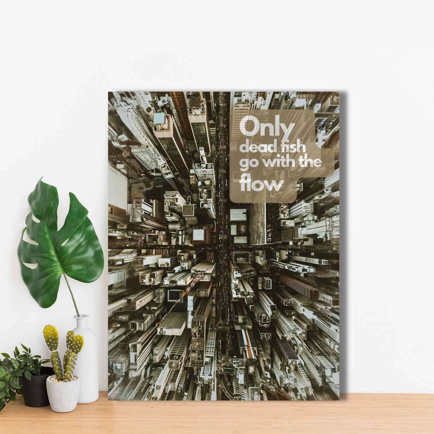 Urban Depths - Framed Canvas Art