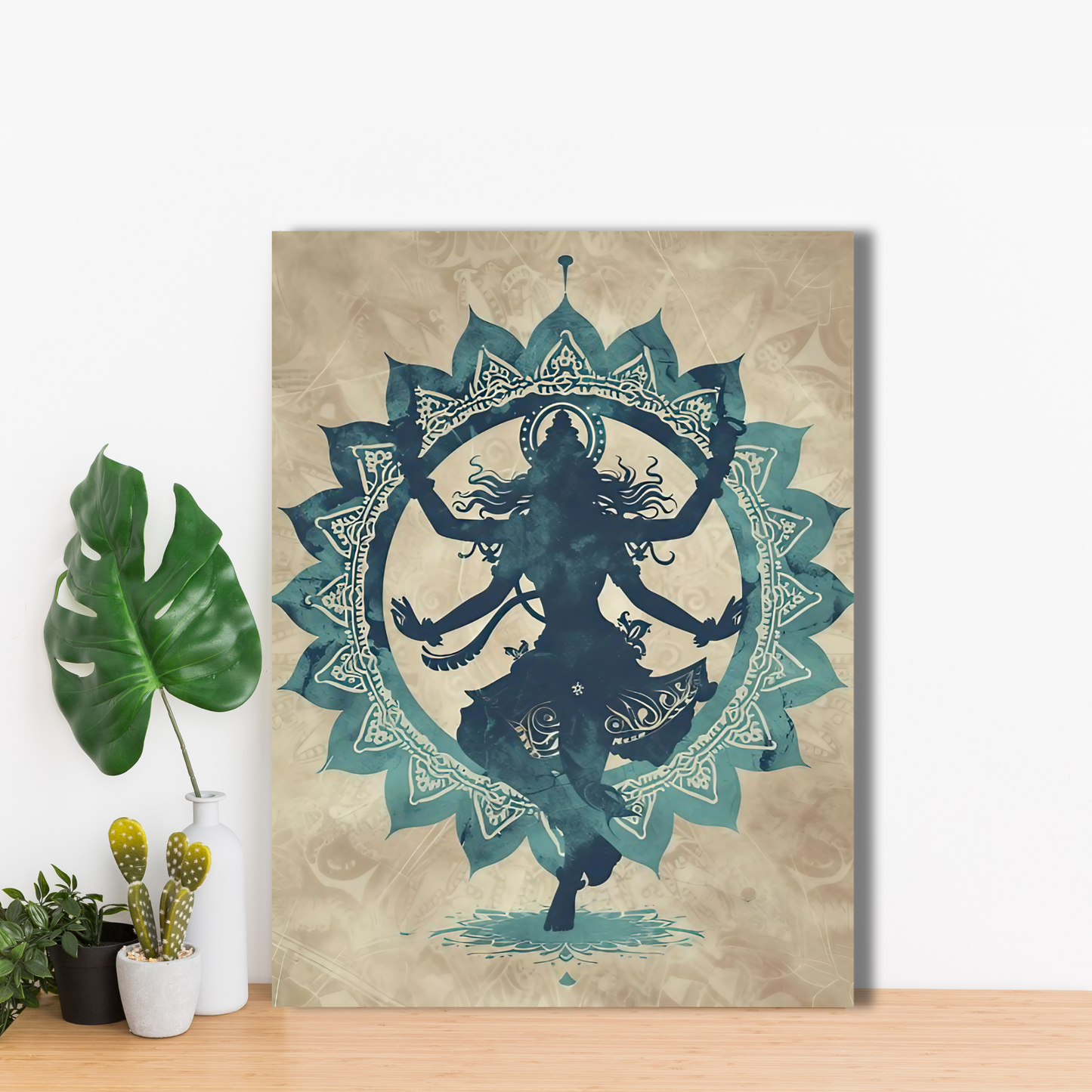 Sacred Dance of Shiva - Framed Canvas Art
