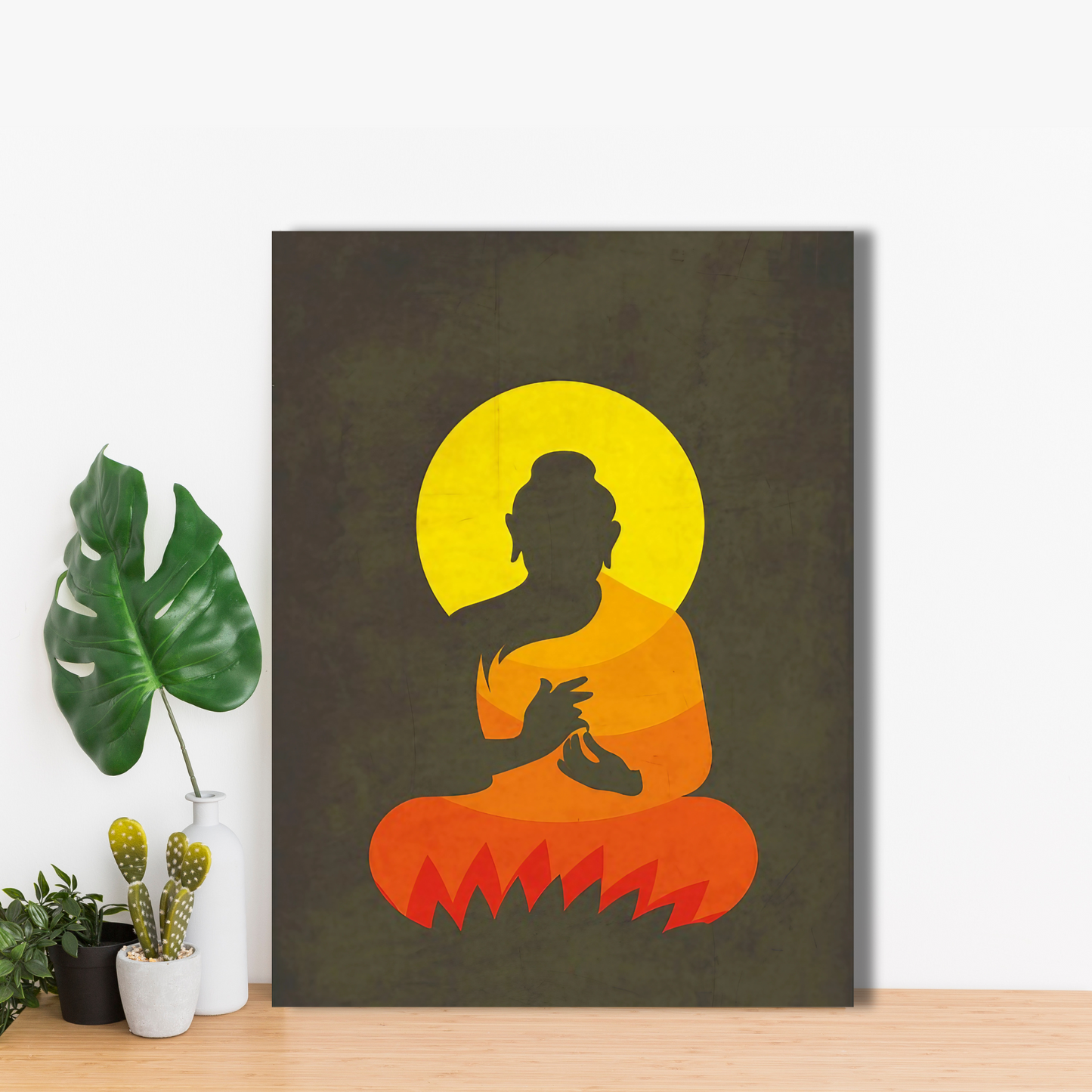 Serenity of Buddha - Framed Canvas Art