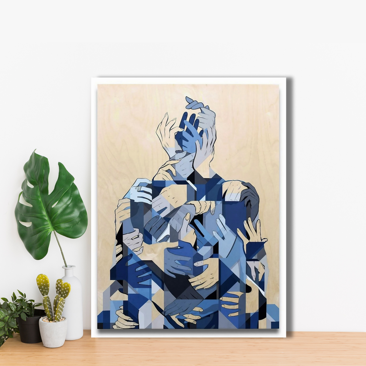 Unity in Fragments - Framed Canvas Art
