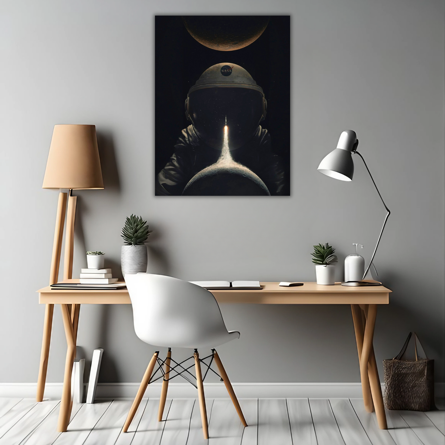 Astronaut’s Dream - Framed Canvas Art
