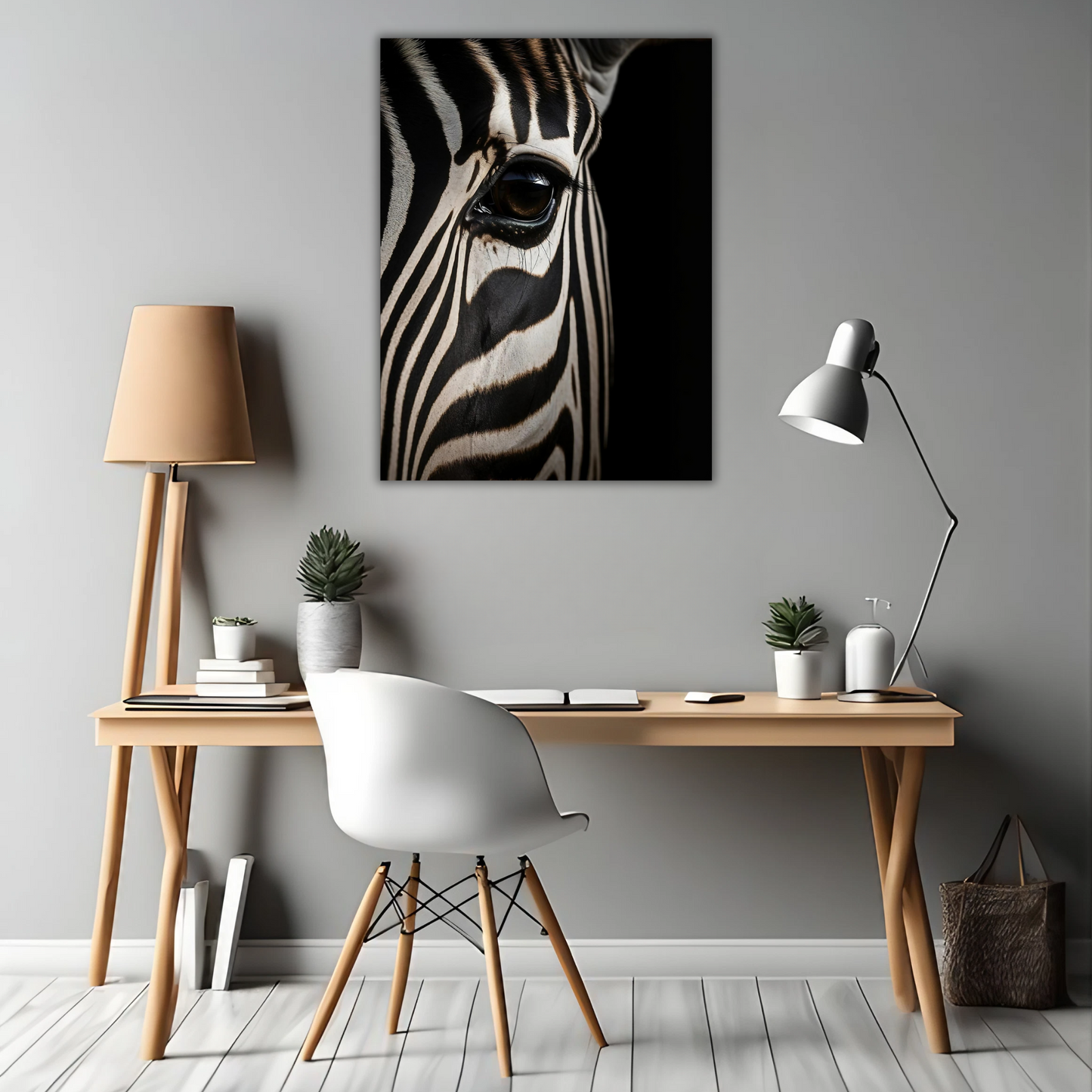 Stripes of the Wild - Framed Canvas Art