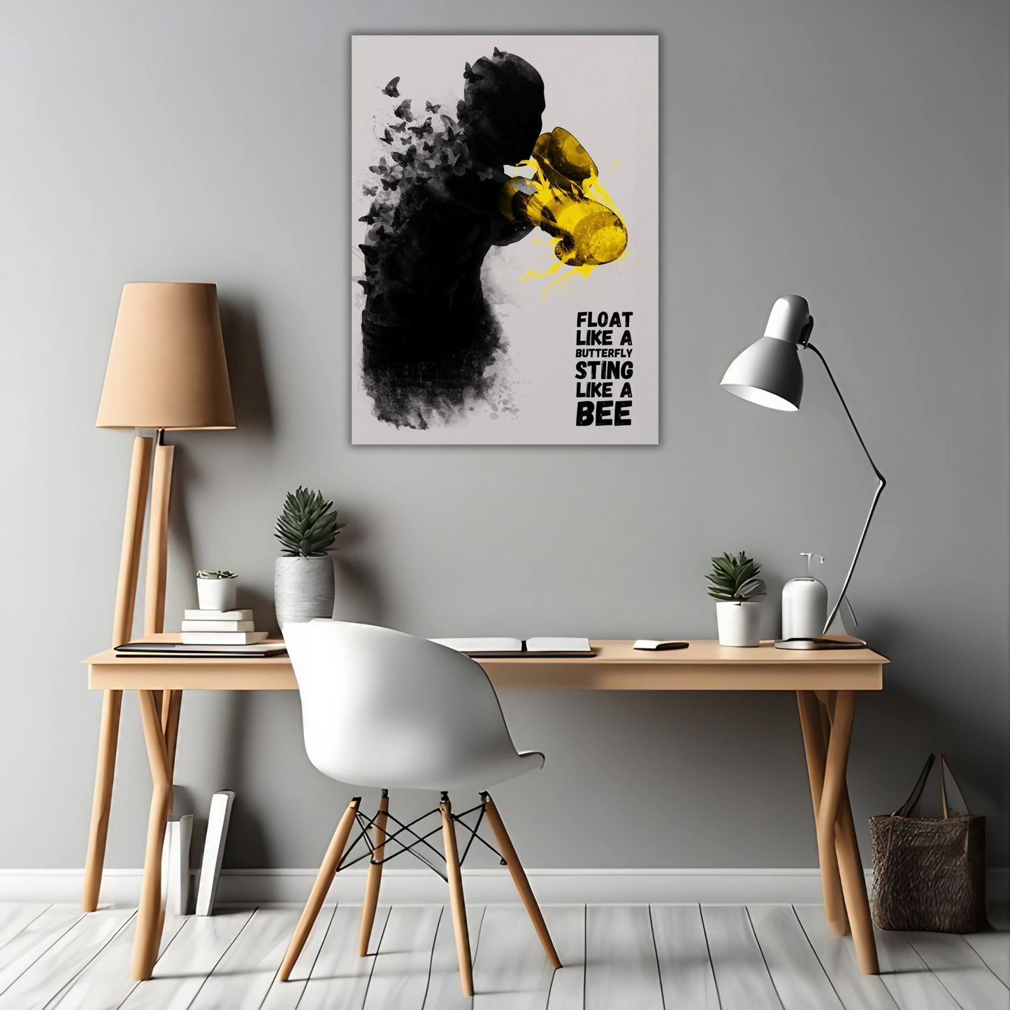 Muhammad Ali’s Iconic Quote - Framed Canvas Art