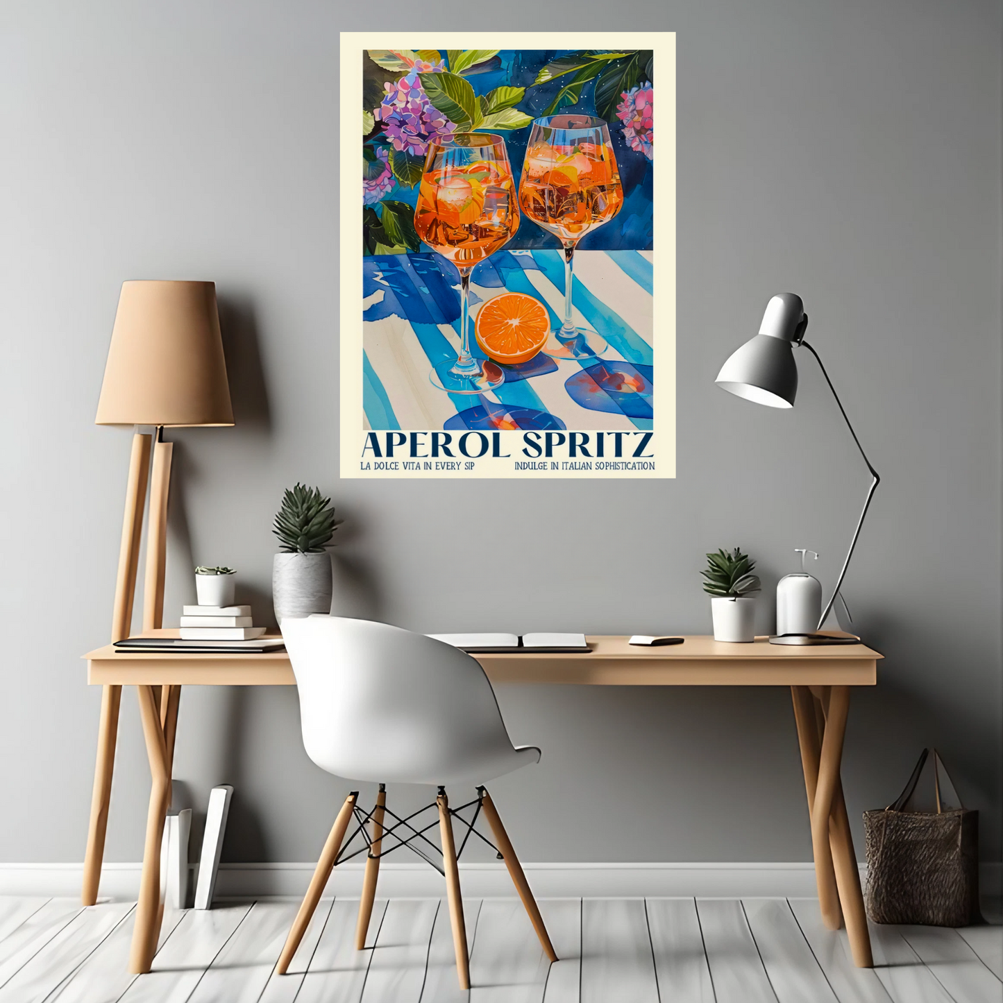 Aperol Spritz - Italian Sophistication - Framed Canvas Art