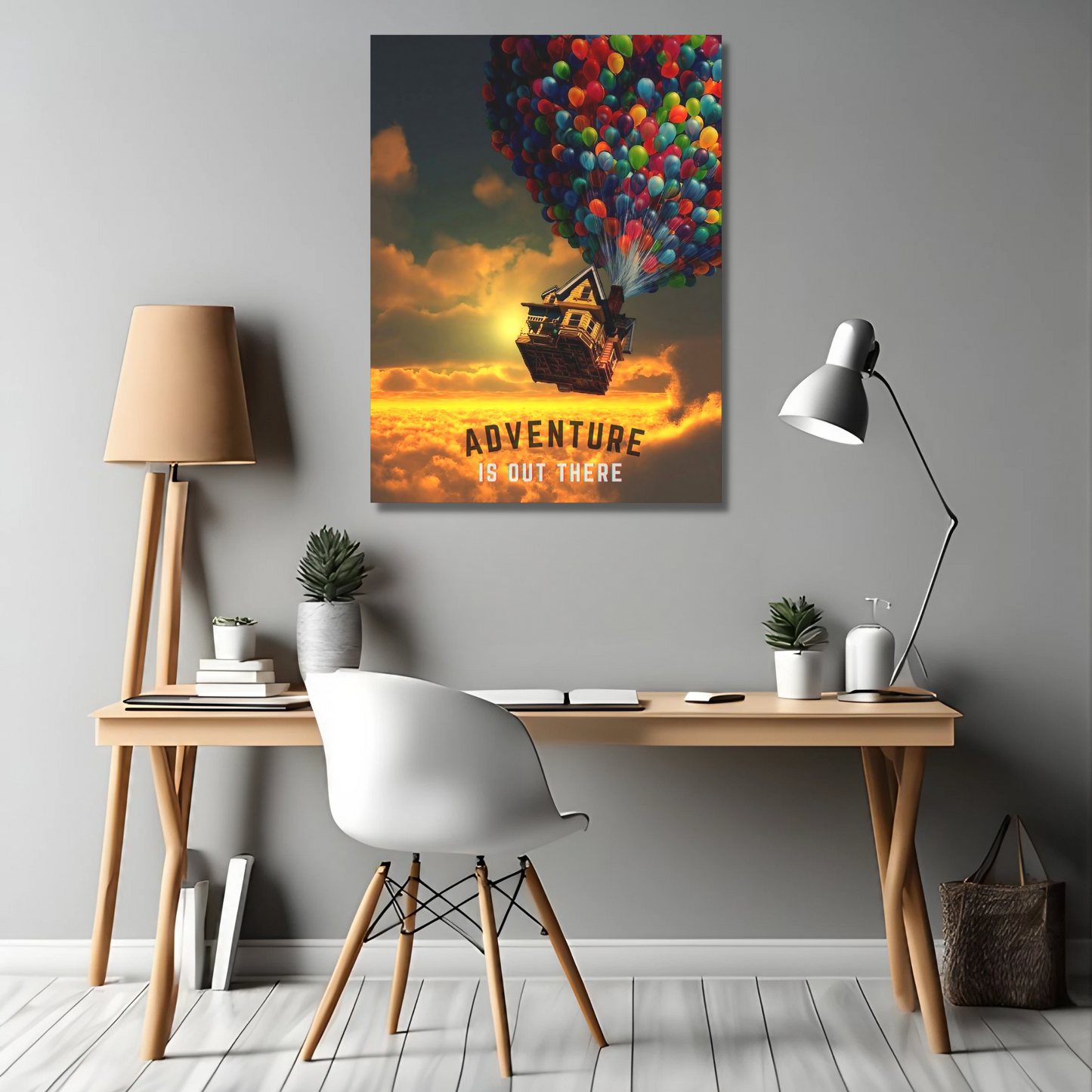Adventure is Out There - Up - Framed Canvas Art