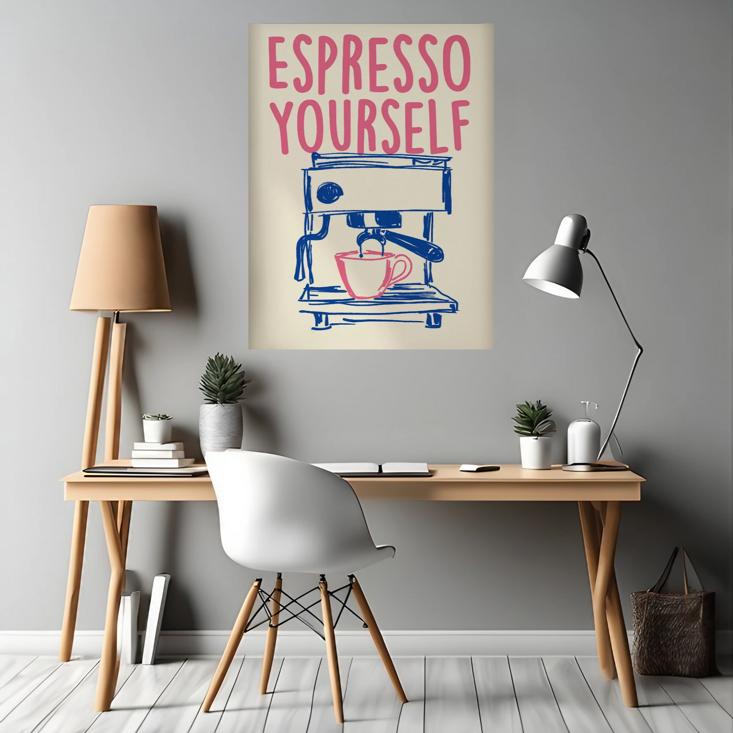 Espresso Yourself - Framed Canvas Art