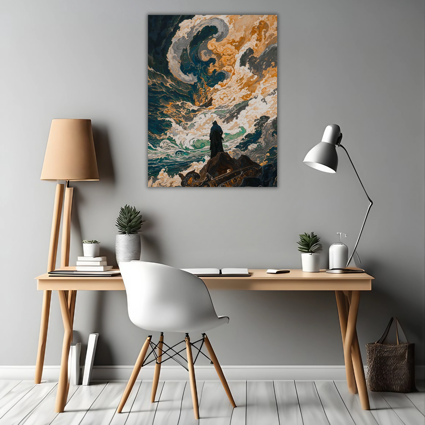 Voyage of the Unknown - Framed Canvas Art