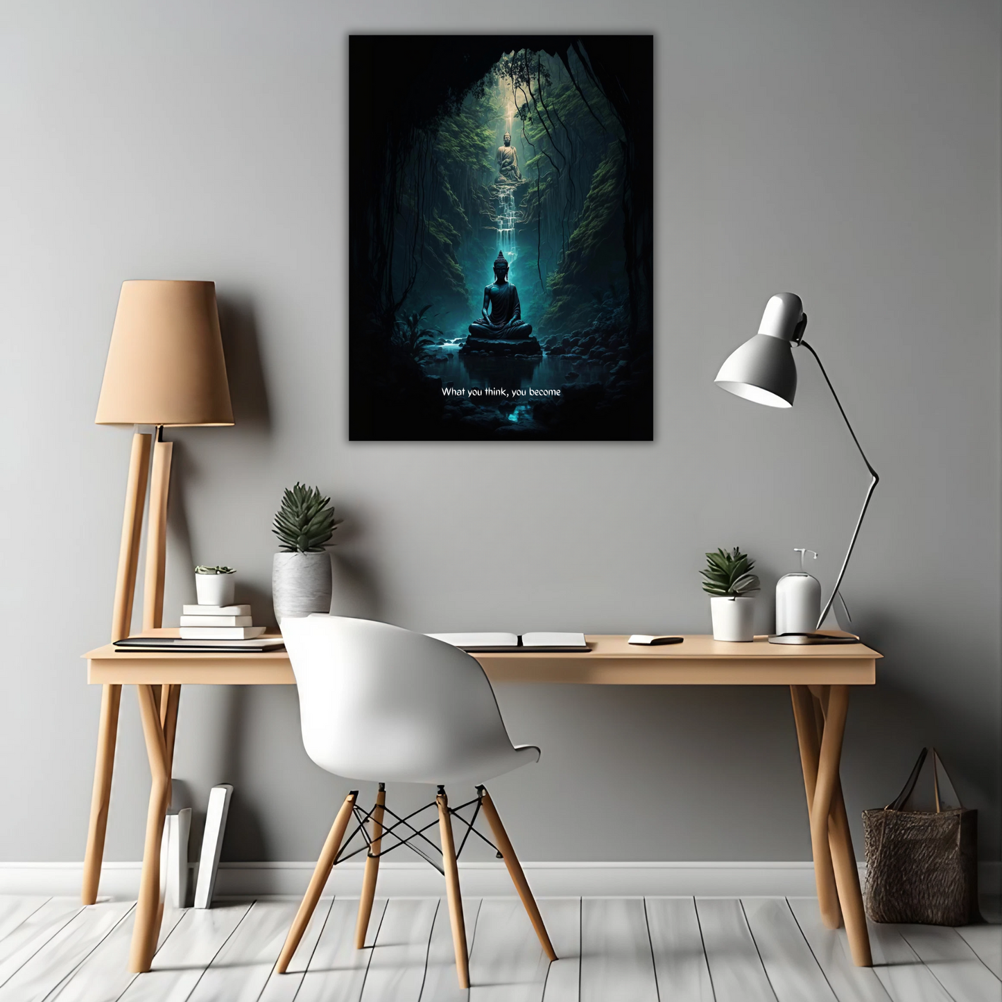 Enlightenment in the Wilderness - Framed Canvas Art
