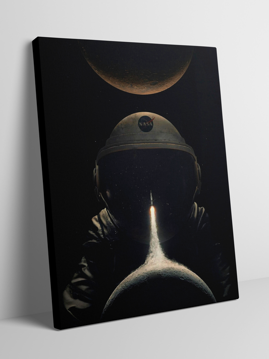 Astronaut’s Dream - Framed Canvas Art