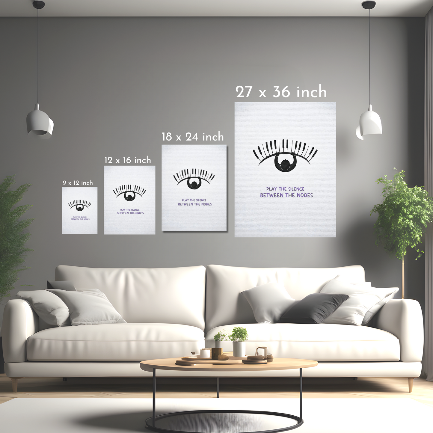 Silent Symphony - Framed Canvas Art