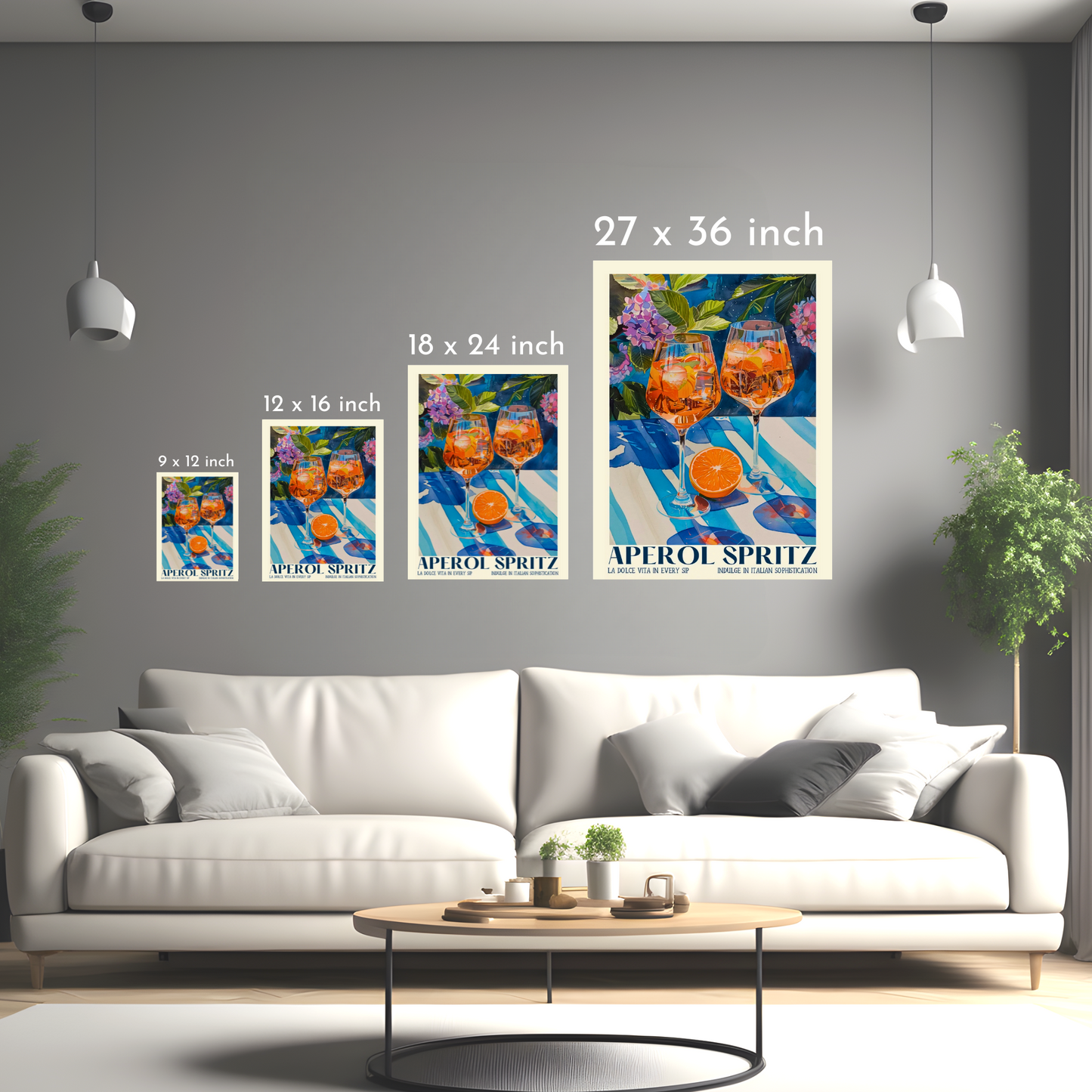 Aperol Spritz - Italian Sophistication - Framed Canvas Art