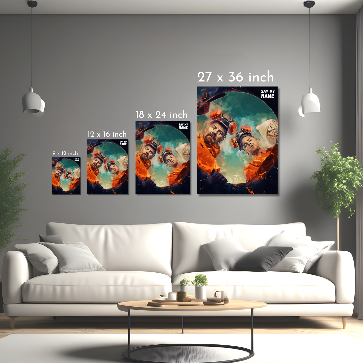 Say My Name - Breaking Bad Tribute - Framed Canvas Art