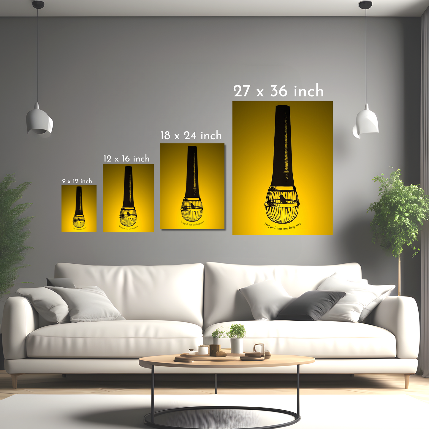 Trapped but Not Forgotten - Framed Canvas Art