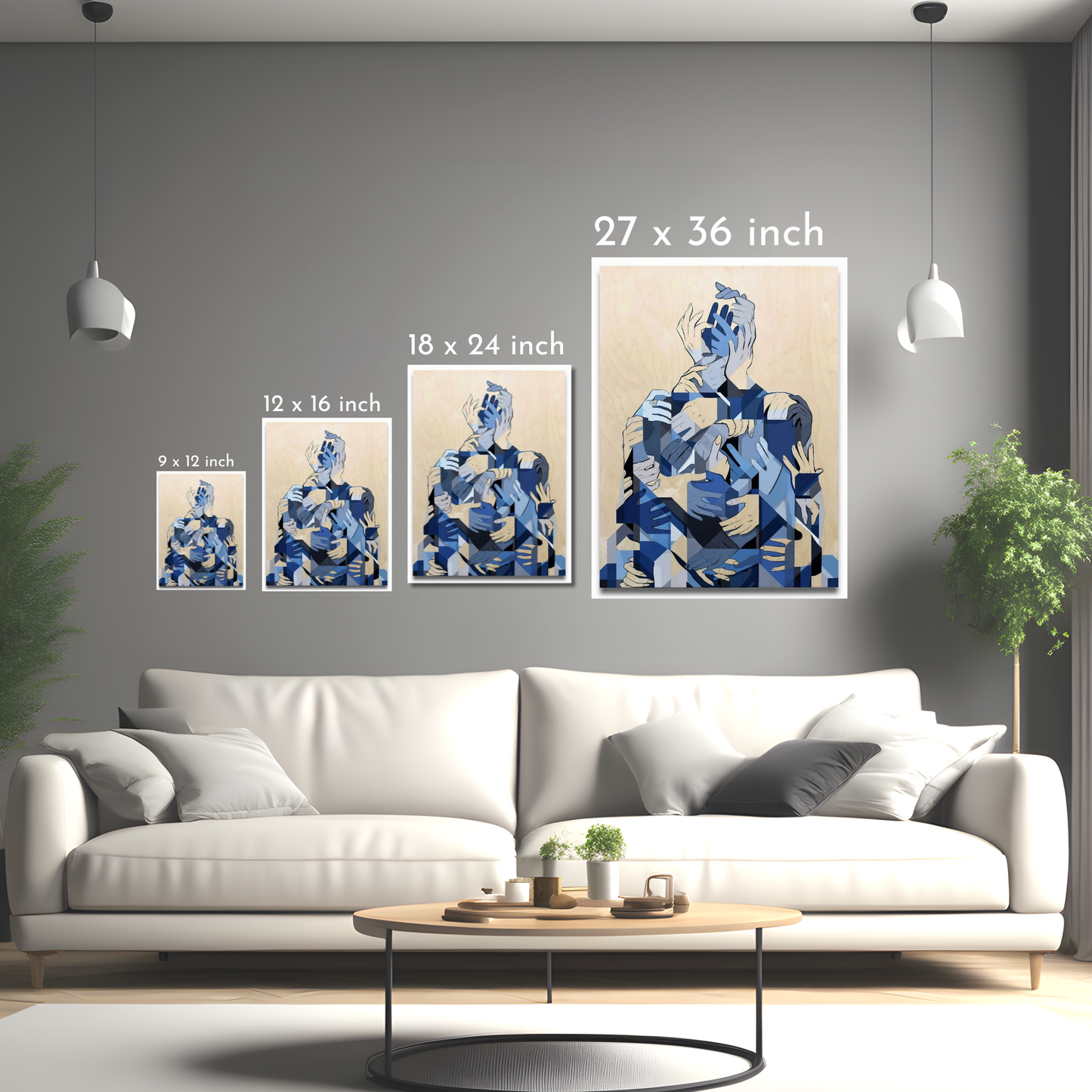 Unity in Fragments - Framed Canvas Art