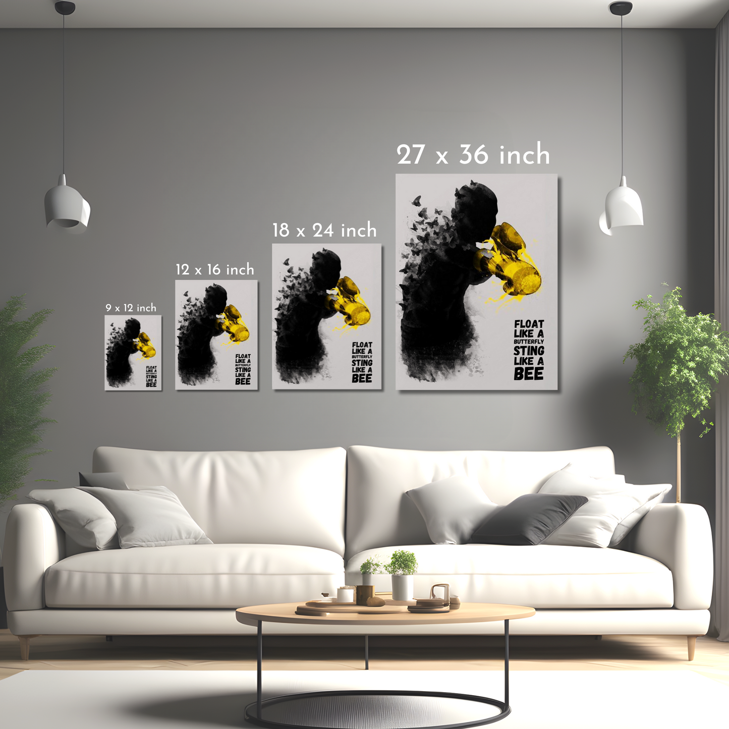 Muhammad Ali’s Iconic Quote - Framed Canvas Art