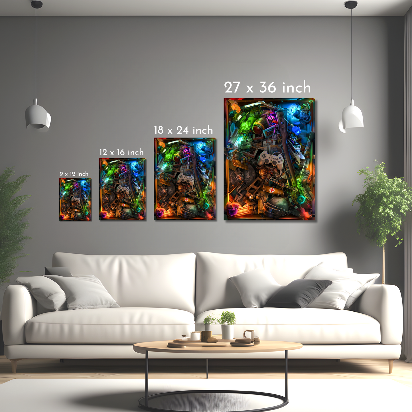 Ultimate Gamer's Stash - Framed Canvas Art