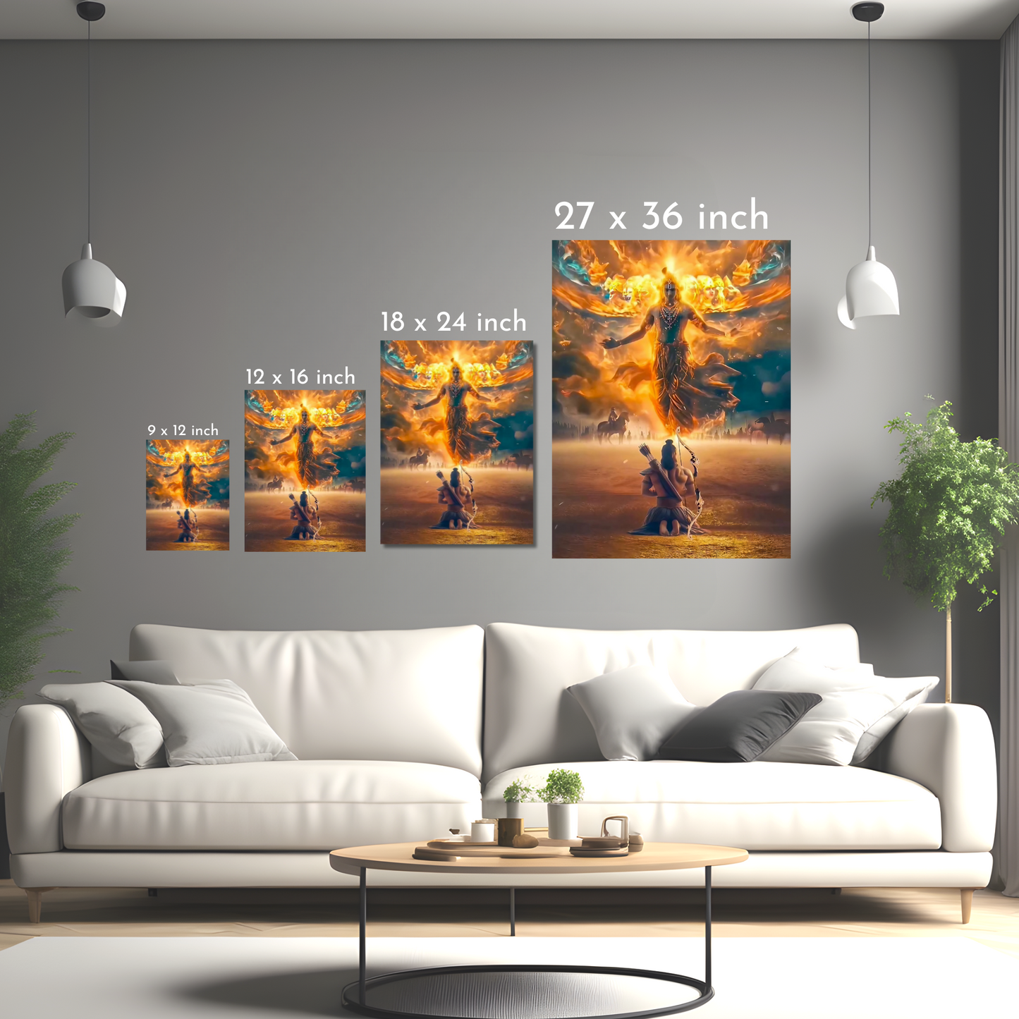 Divine Revelation - Framed Canvas Art