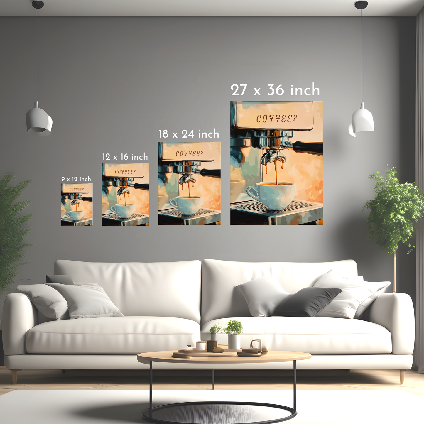 Coffee? - Framed Canvas Art