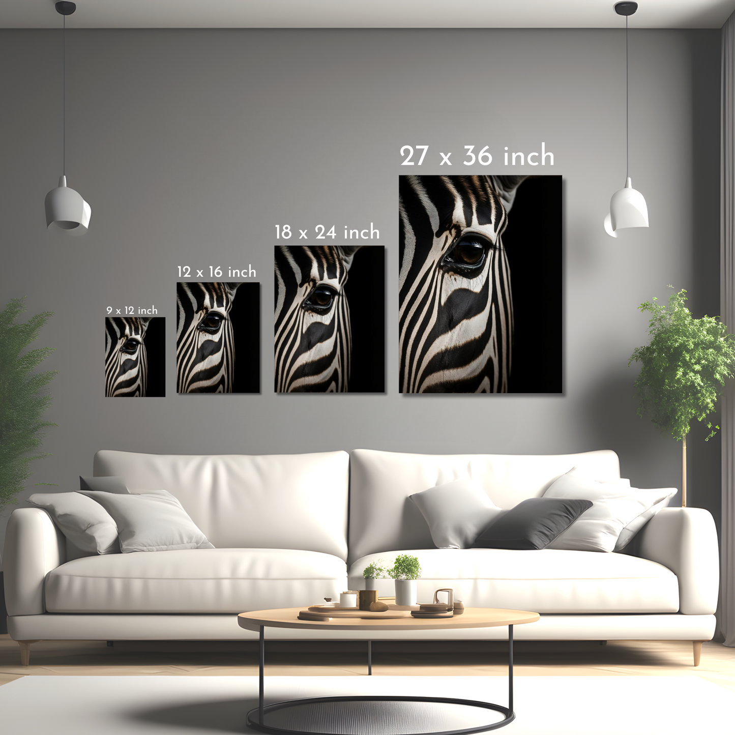 Stripes of the Wild - Framed Canvas Art