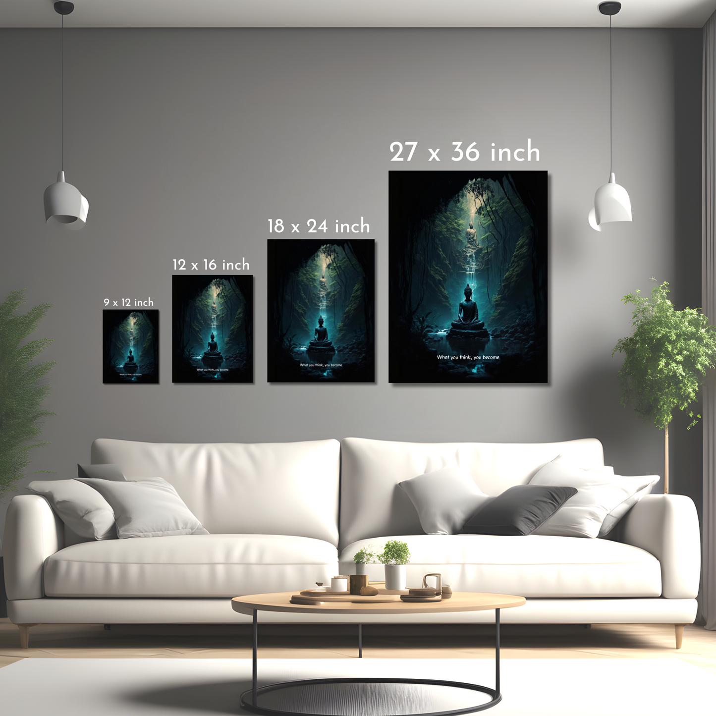 Enlightenment in the Wilderness - Framed Canvas Art