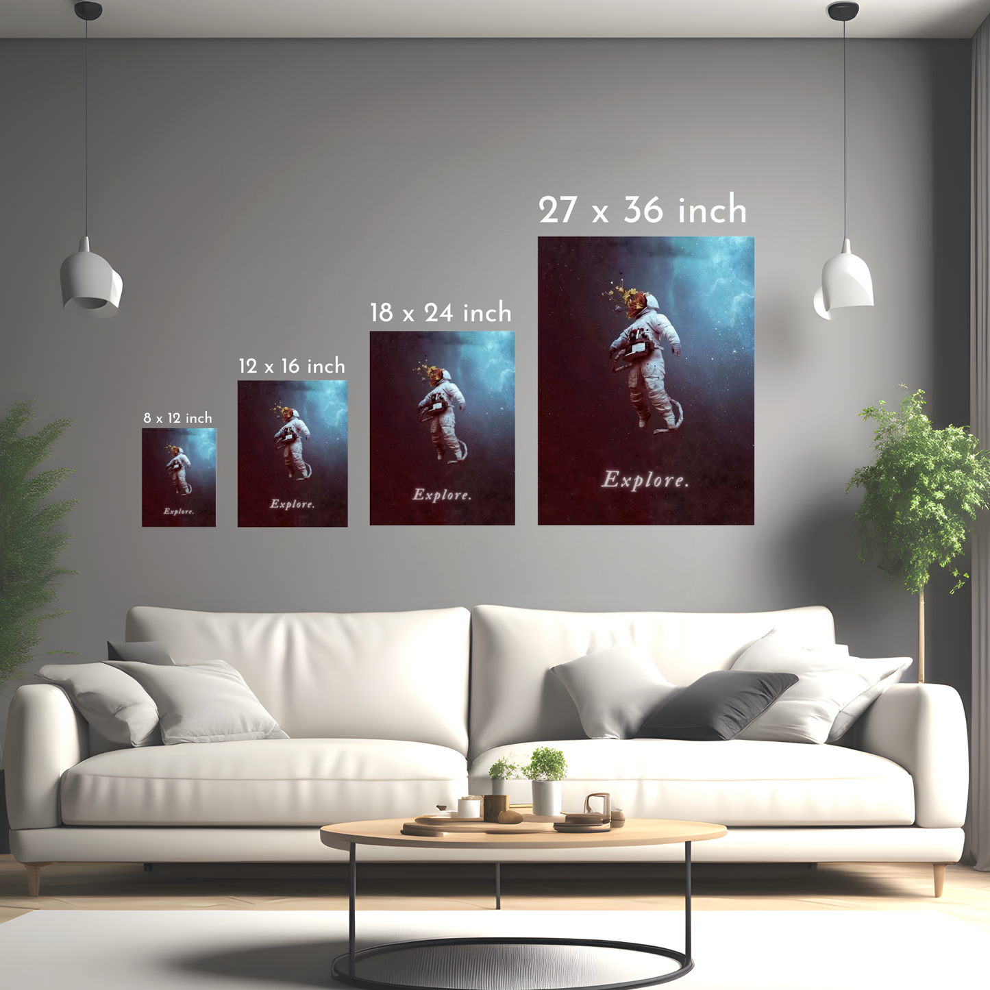 Explore the Unknown - Framed Canvas Art