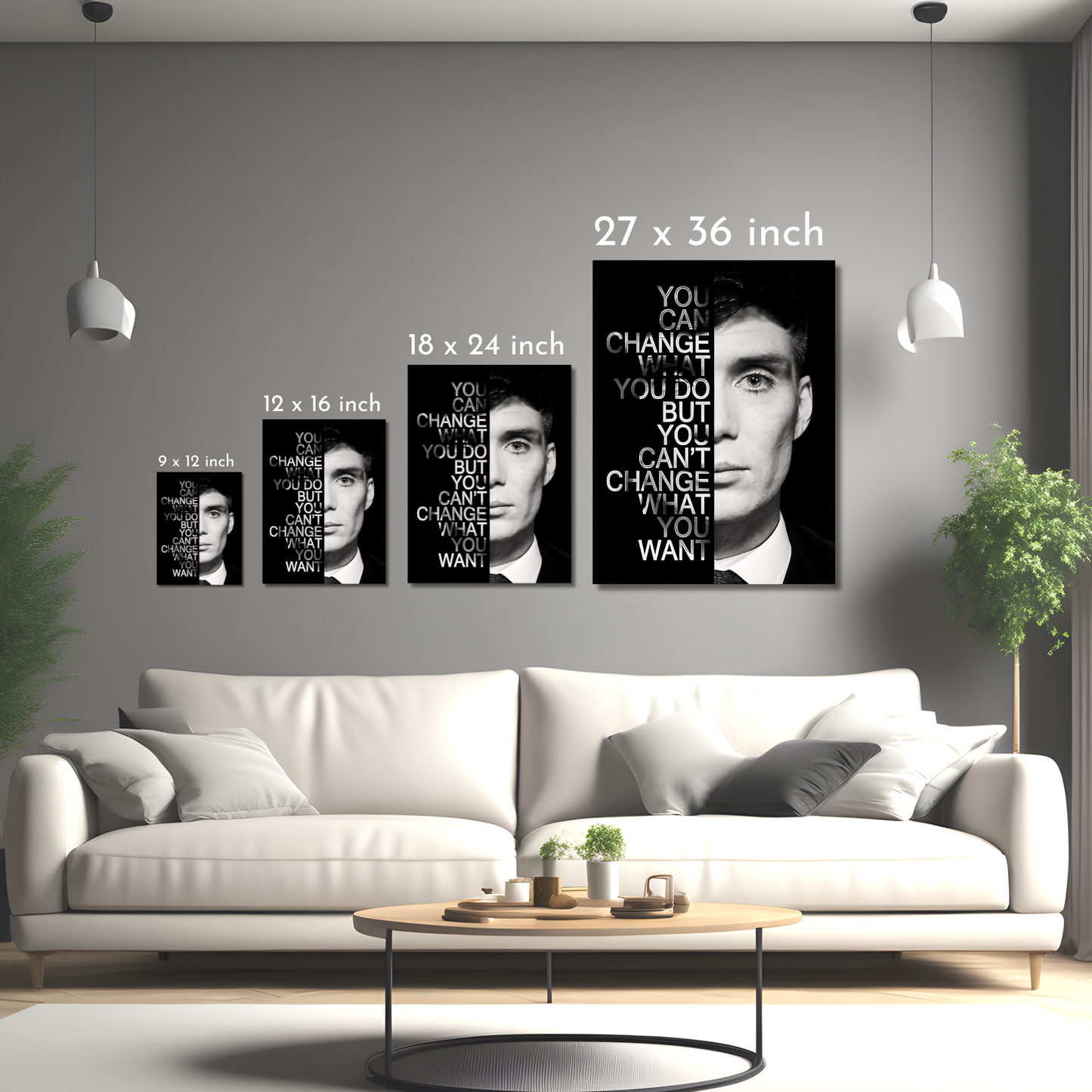 Peaky Blinders Reflection - Framed Canvas Art