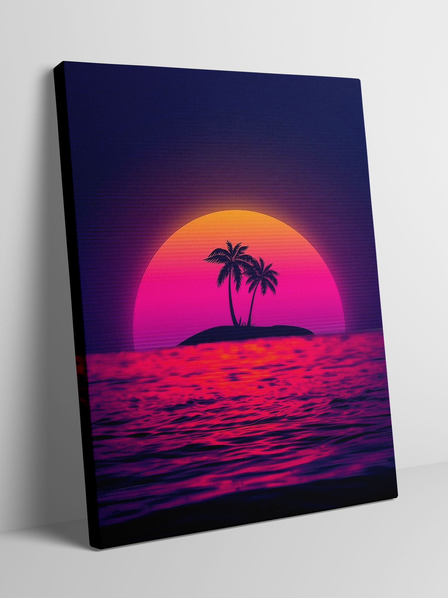 Tropical Twilight - Framed Canvas Art