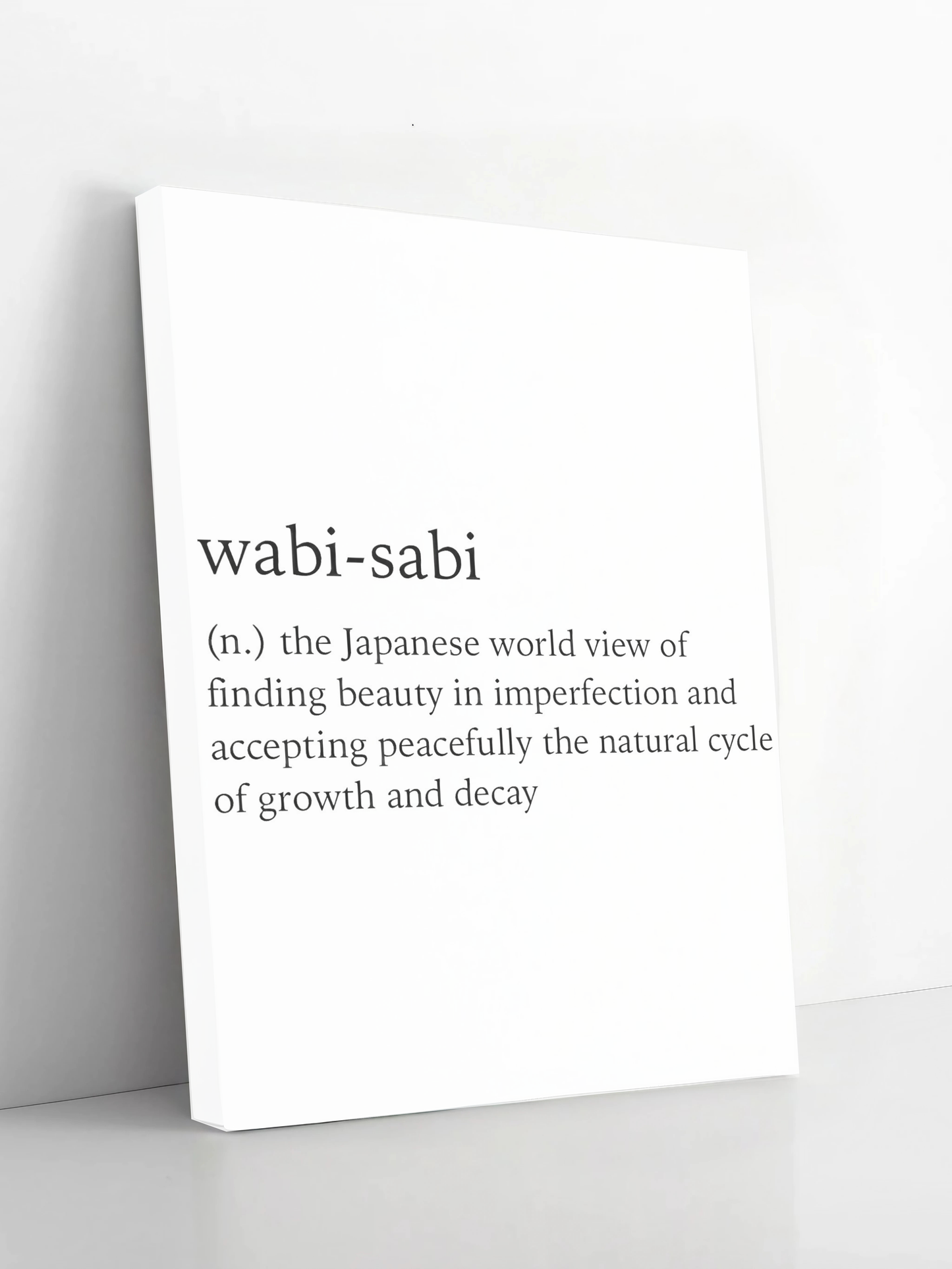 Wabi-Sabi - Beauty in Imperfection - Framed Canvas Art