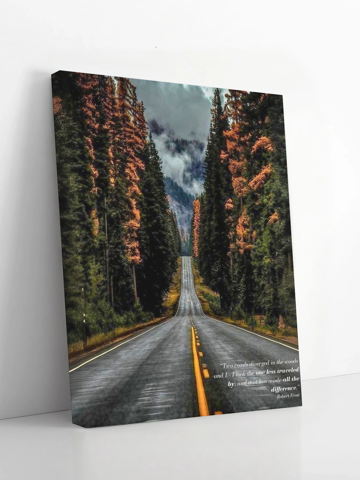 The Road Less Traveled - Framed Canvas Art