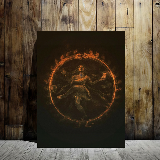 The Cosmic Dance - Framed Canvas Art