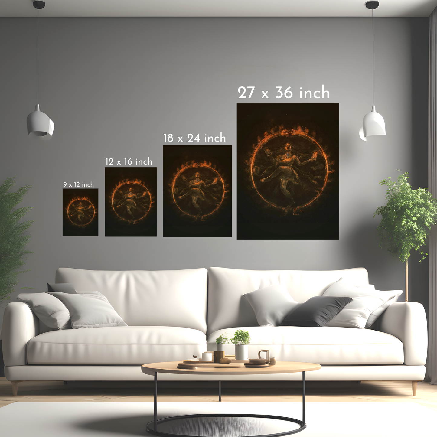 The Cosmic Dance - Framed Canvas Art