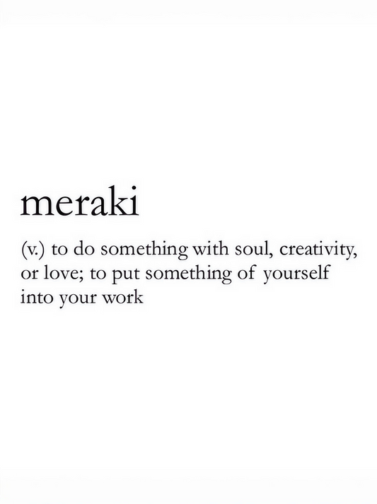 Meraki - Passion and Soul - Framed Canvas Art