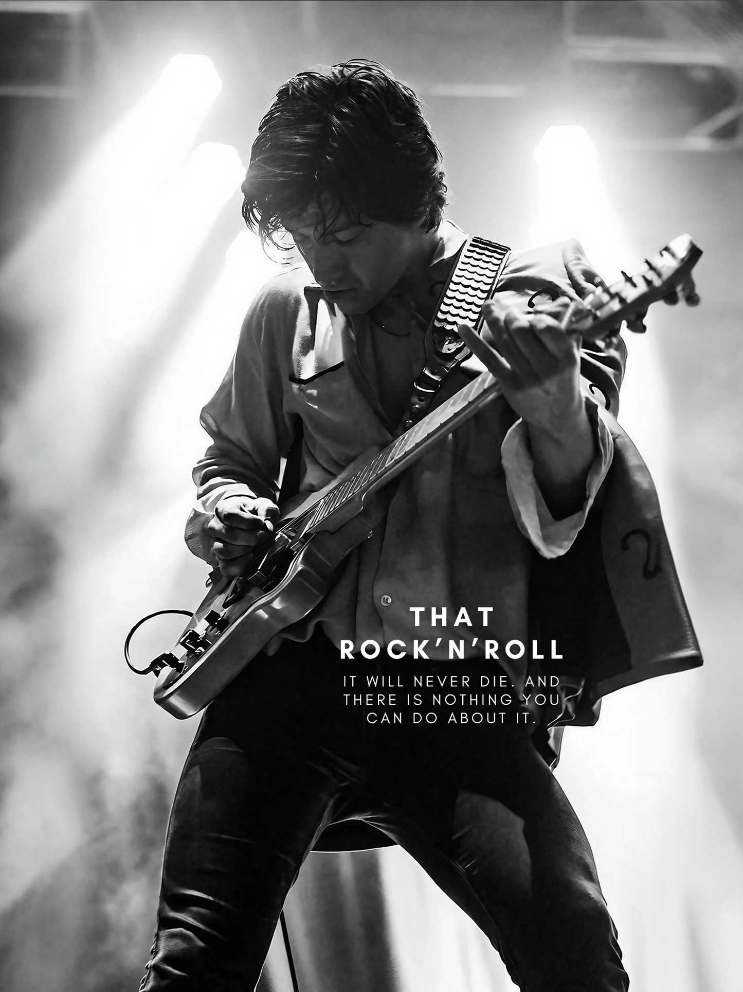 Rock’n’Roll Will - Monochrome Art